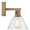 Access Lighting Port Nine Martini, Martini LED Wall Sconce, Antique Brushed Brass Finish, Seeded Glass 63143LEDDLP-ABB/SDG - alternate 2